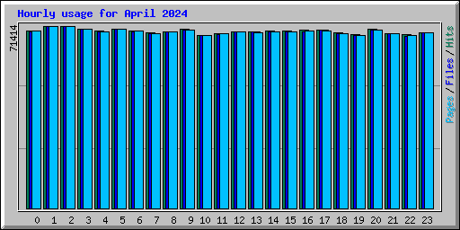 Hourly usage for April 2024