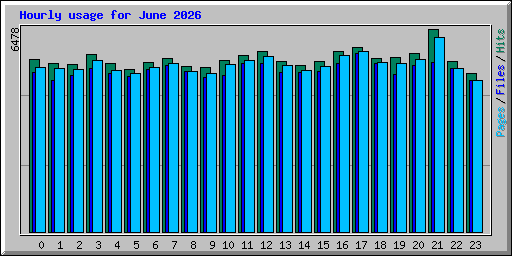 Hourly usage for June 2026