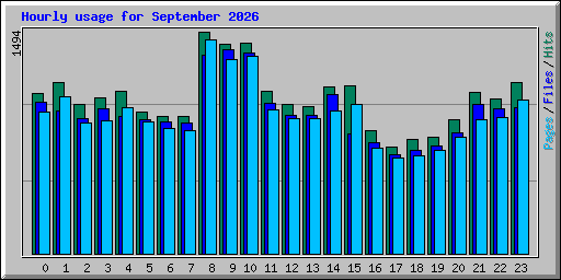 Hourly usage for September 2026